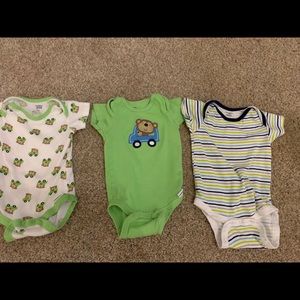 Three Gerber onesies